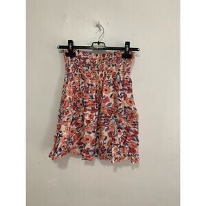 Kendall & Kylie Pink Floral Flowy Mini Skirt S NWT